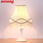 AOSONG Настольный светильник Современный простой дизайн светодиодный настольная лампа для дома декоративные настольные лампы для Спальня
