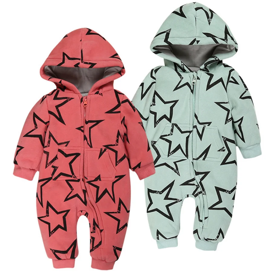 

2021 New Arrival Rompers Newborn Bodysuits Baby Girl Boy Hooded Clothes Toddler Rompers Playsuits Infant One-Pieces Baby Outfit