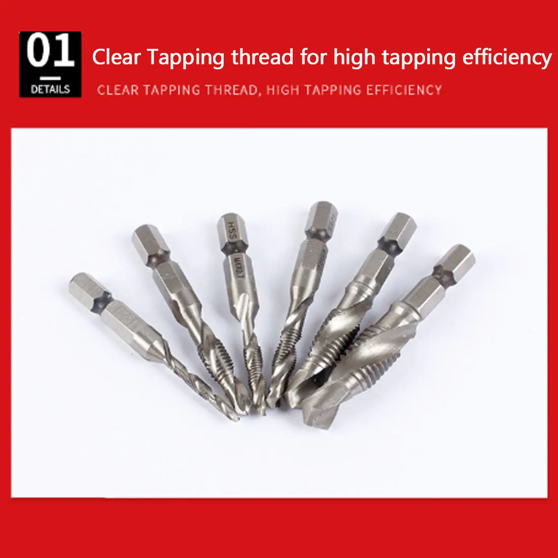 Ручное сверло 6 шт./компл. шестигранный хвостовик искусственная спиральная