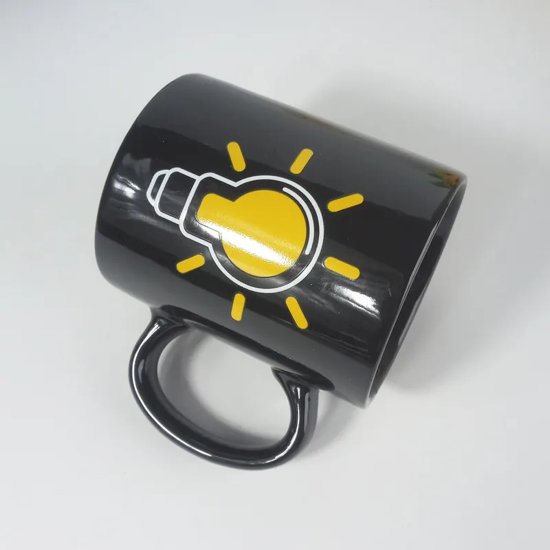 Креативная кружка с теплопередачей цветная чашка лампочкой будет меняться