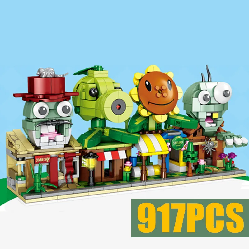 

New Pixar Cars 2 3 Lightning Mcqueen Marioed Creative Streetview Cartoon Plant Zombie City Idea Building Block Brick Toy Gift