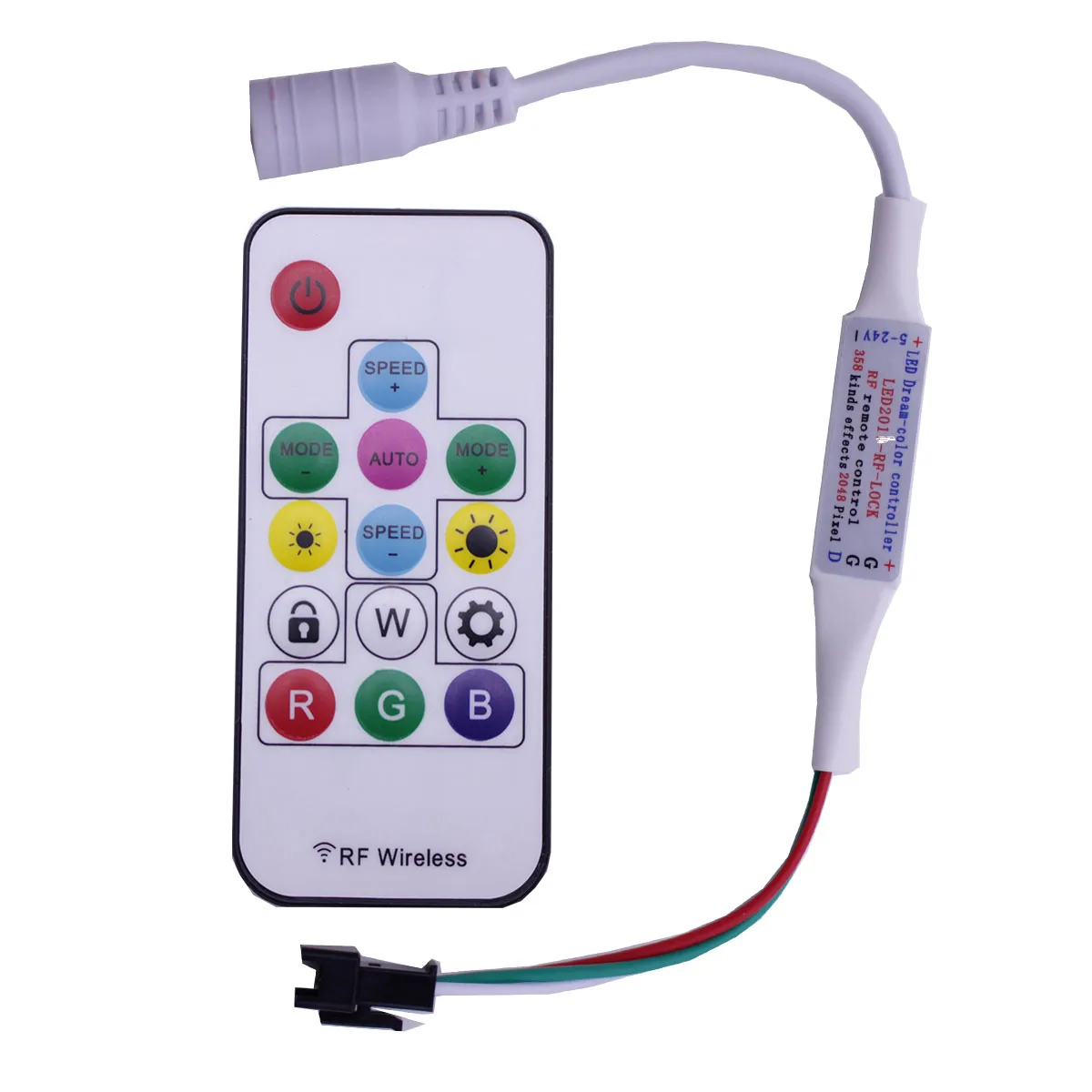 WS2811 WS2812 WS2812B Светодиодные ленты Контроллер 300 виды изменений Беспроводной RF