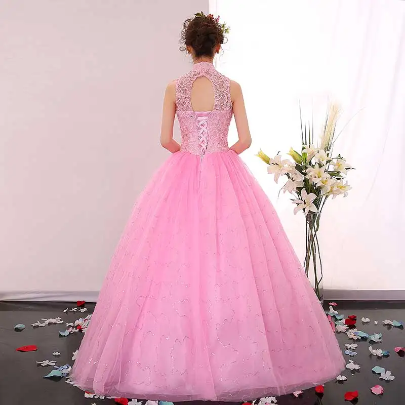 Роскошное бальное платье с бусинами в новом дизайне платья для Quinceanera 2019
