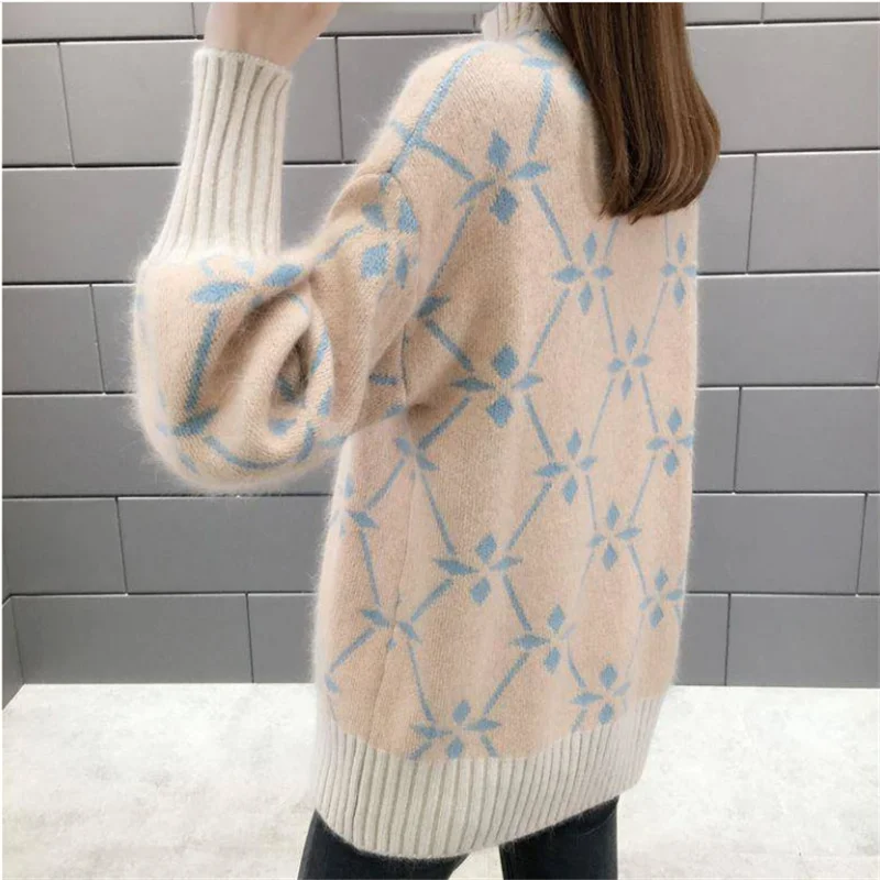High Quality autumn pullover 2019 Warm Winter Women Sweater Fashion Knitted Soft Pullover Jumper Autumn Female Top | Женская одежда
