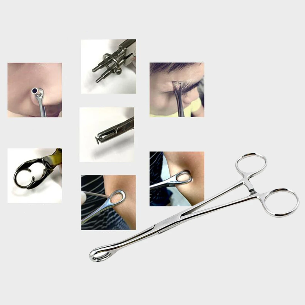 Пирсинг щипцы 316 из нержавеющей стали Профессиональный дермальный пирсинг