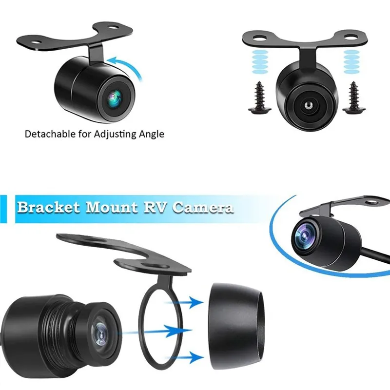 

12V HD Car Rear View Camera ABS CCD NIght Vision 170 Wide Angle Reverse Parking Camera Waterproof LED Backup Monitor No Cable