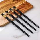 10 пар нескользящих термостойких палочек для еды из китайского сплава, многоразовые Экологически чистые палочки для еды, столовая посуда