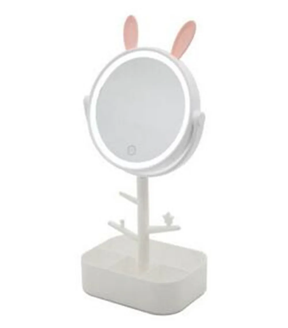 Настольное светодиодное освещение с кроличьими ушками портативный мини зеркало