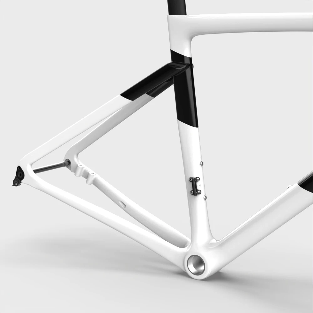 Дешево Рама дискового тормоза из углеродного волокна, с внутренним кабелем и изогнутой ручкой