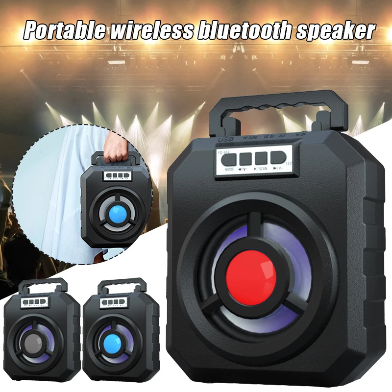 

Портативный Bluetooth-динамик IPX5, водонепроницаемый стерео, большой аккумулятор, беспроводной динамик, поддержка TF-карты, аудио, видео динамик s ...