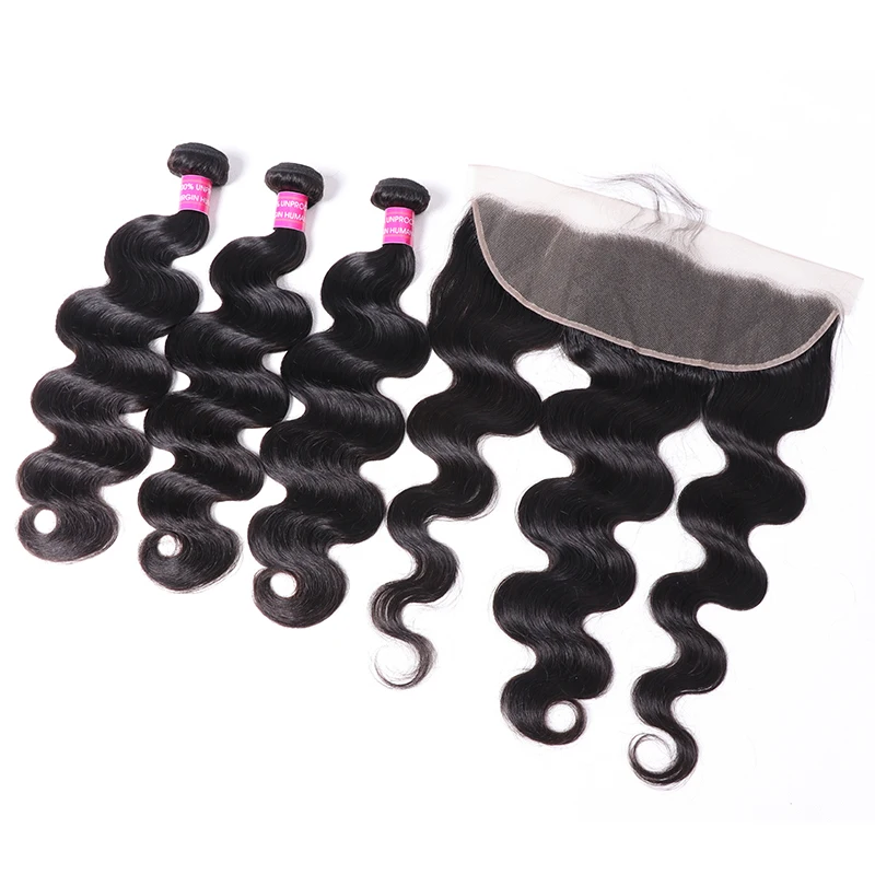 Волнистпряди с фронтальными волосами для женщин 10-30 дюймов волнистые