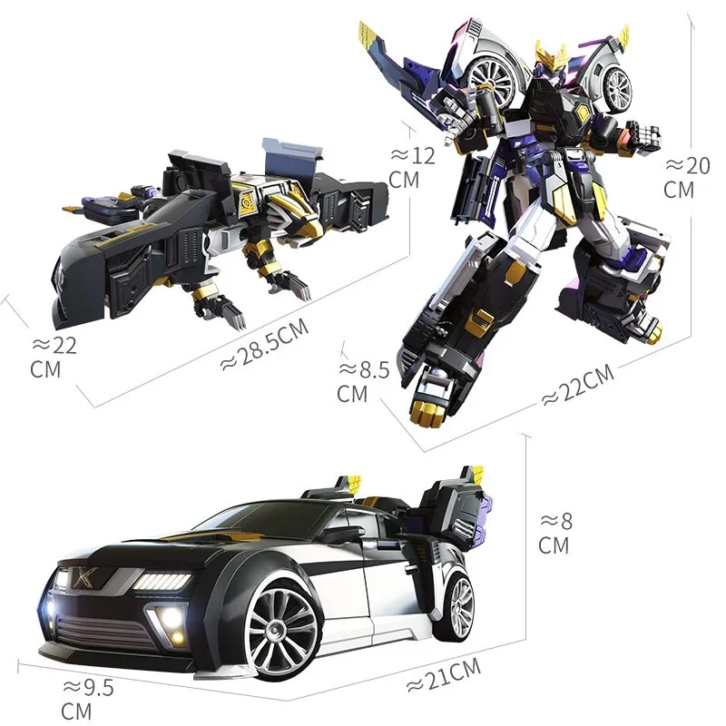 Три режима Мини сила трансформации меха робот игрушки Фигурки MiniForce X