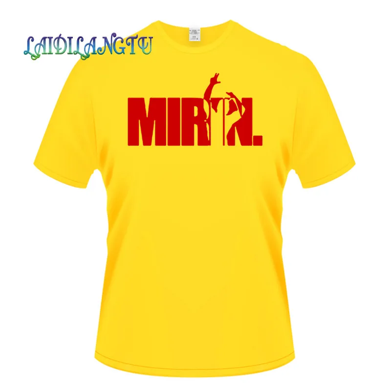 Мужская хлопковая футболка с короткими рукавами принтом в подарок на день