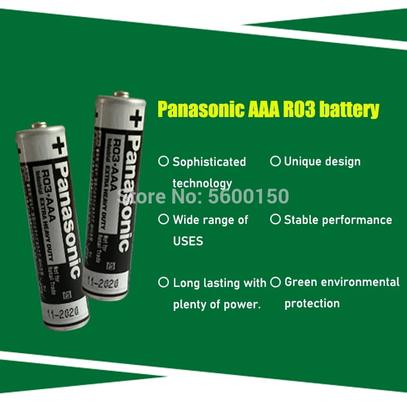 6 шт Panasonic высокое качество R03 1 5 V AAA Батарея щелочные батареи типа аа сухая Fortorch
