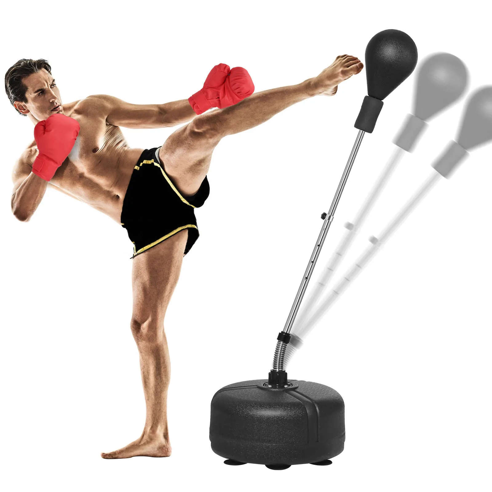 

Boxing Speed Response Target High-quality Durable Adjustable Height Training Boxing Ball Professional Heavy Stand Punching Bag