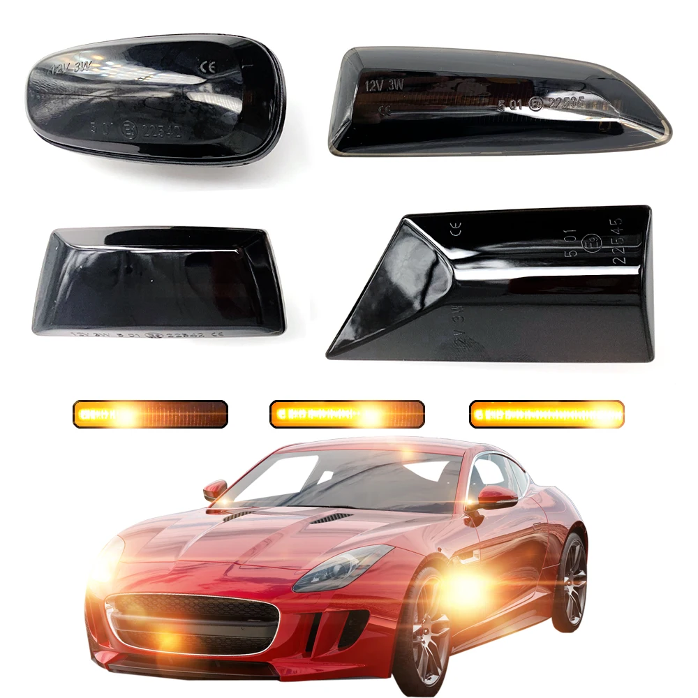 2 шт. боковой светильник с динамическим сигналом поворота для Opel Astra K H G J Zafira A B C