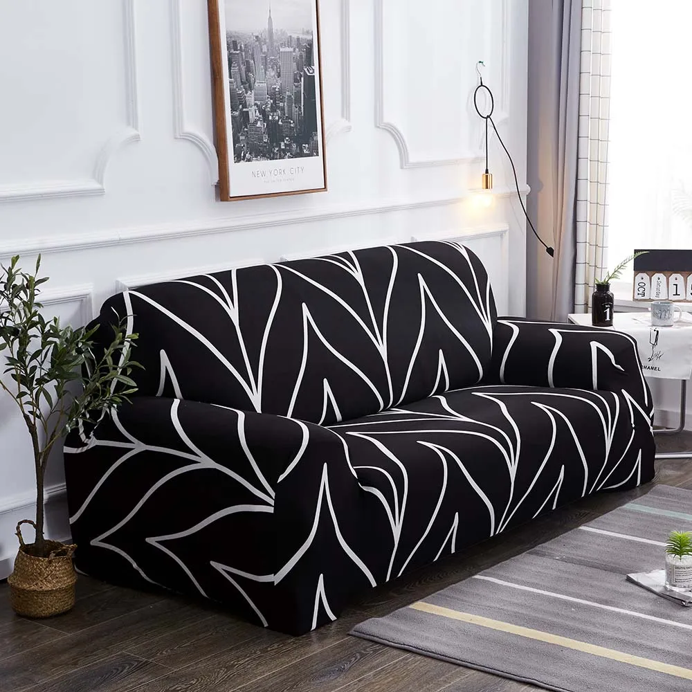 flower7 Эластичные чехол на диван L форма диванных чехлов для Гостиная Спандекс дешевые чехол для секционного дивана 1/2/3/4 местный стрейч - Цвет: flower7