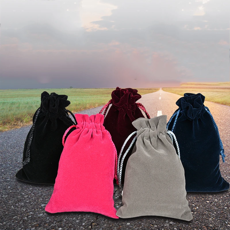1 шт 10*15 см Упаковка шнурок мягкий бархатный мешок саше подарочная сумка для