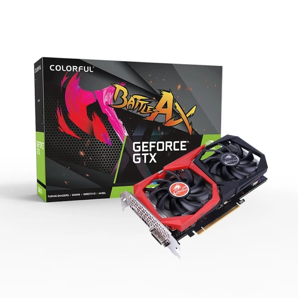 Цветная Видеокарта GTX 1660S 6G TU116 12 нм 1408 1530-1785 МГц 125 бит видеокарта DP + HDMI-совместимая