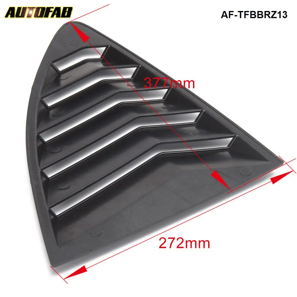 Черная боковая четверть окна жалюзи доска ABS 5-Vent для Subaru BRZ 2013-2017 AF-TFBBRZ13 |