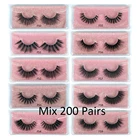 Оптом ресницы 3050100200 шт. 3d норковые ресницы натуральные норковые ресницы оптом Искусственные ресницы зеркальные оптом