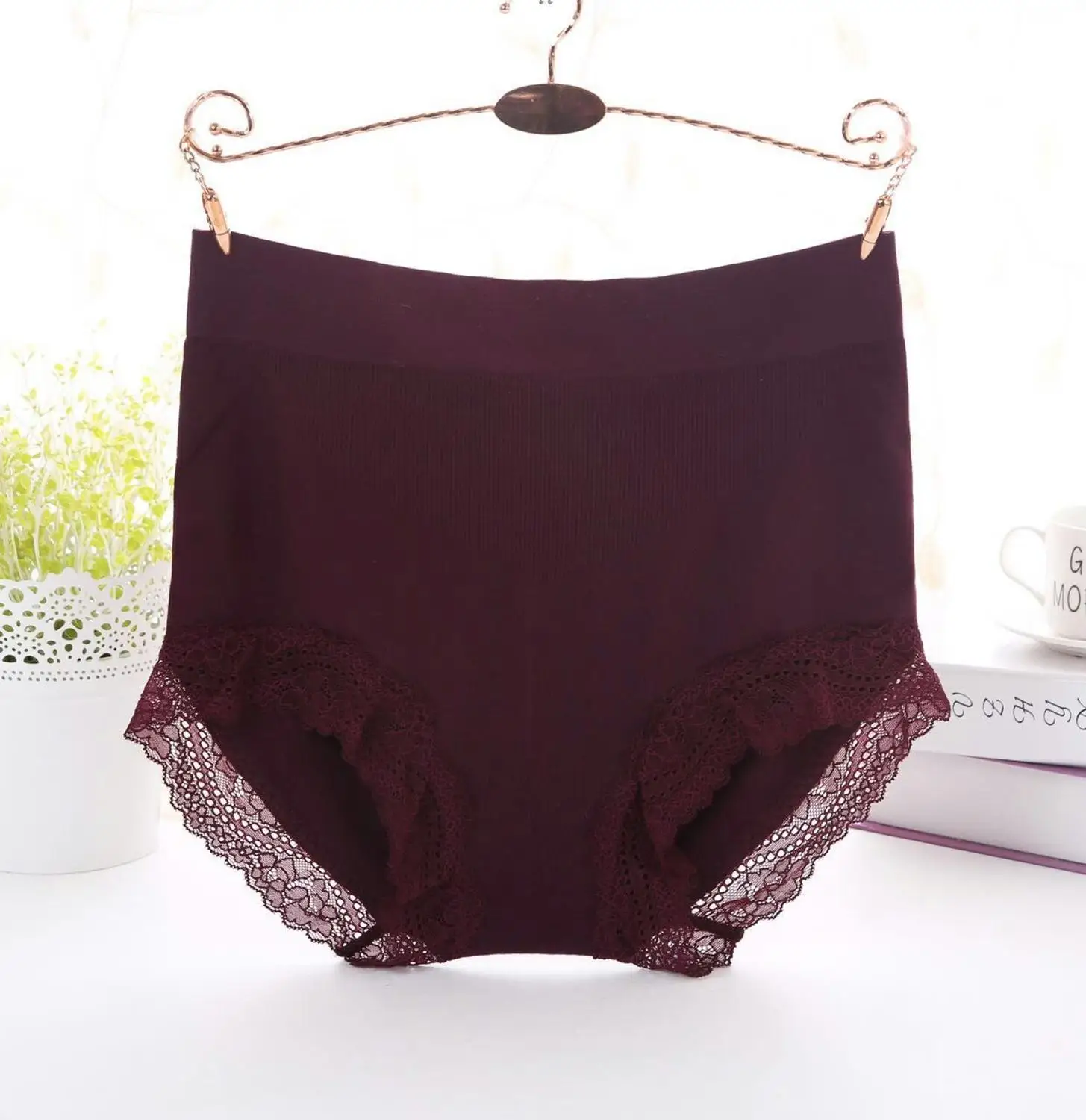 QA199 женские трусики с высокой талией удобные размера плюс кружевное нижнее белье