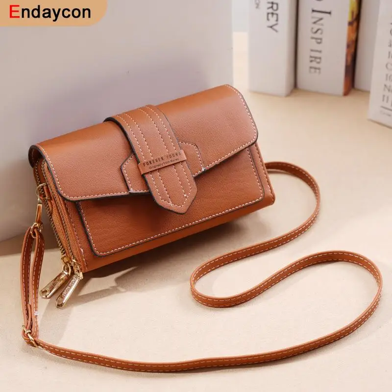 

New England Style Women's Bag PU Leather Sewing Thread Lady Shoulder Cross-Body Bag Daily Travel Female MIni Bag Card Holder