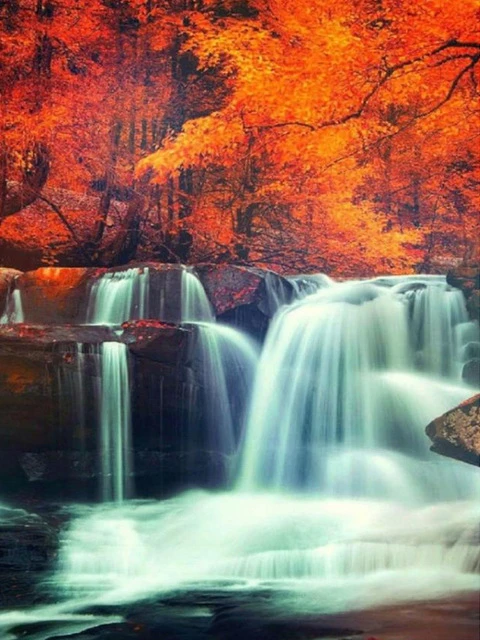 Алмазная живопись пейзаж Стразы 5D алмазная вышивка водопад крестиком из бисера