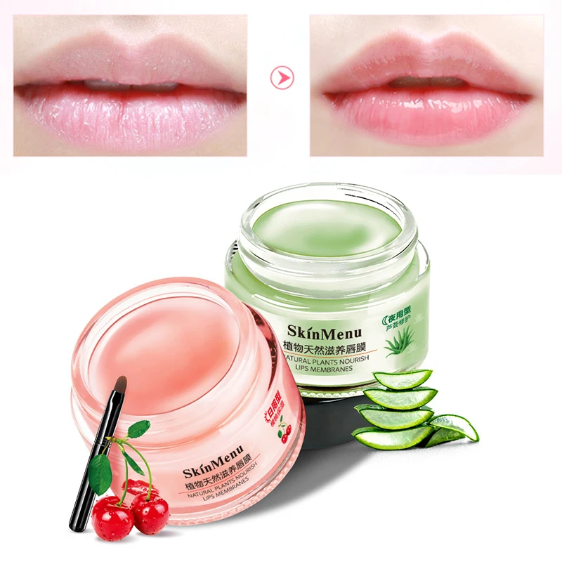 

Moisturizing Lip Care Cherry Essence Extract Liquid Hydrating Colorless Nutrious Repair Sleep Lip Film Remove TSLM1
