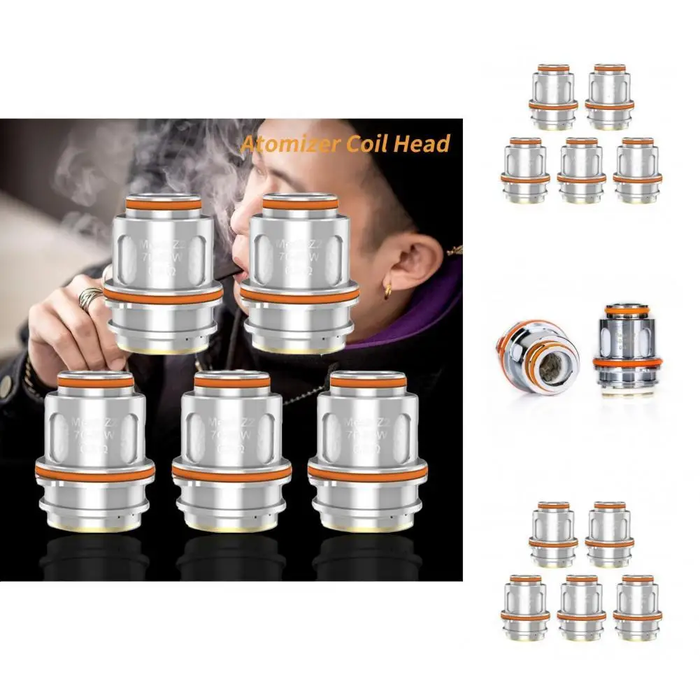 

5 шт. Головка Катушки надежная твердая Прямая замена 0,2/0,4 Ом комплект электронной сигареты катушка атомайзера