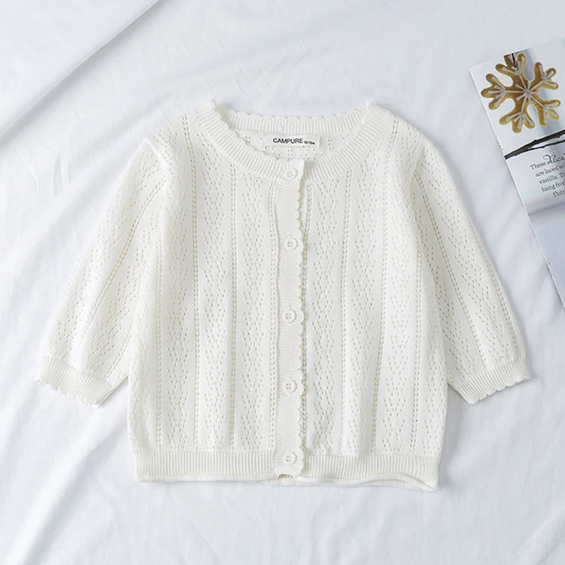 Кардиган для маленьких мальчиков и девочек тонкое пальто вязаный свитер с