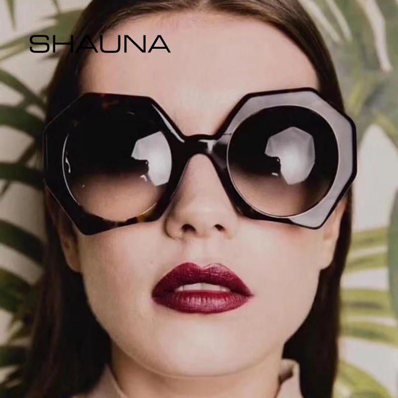 Женские круглые солнцезащитные очки в стиле ретро SHAUNA разноцветные VU400|Женские