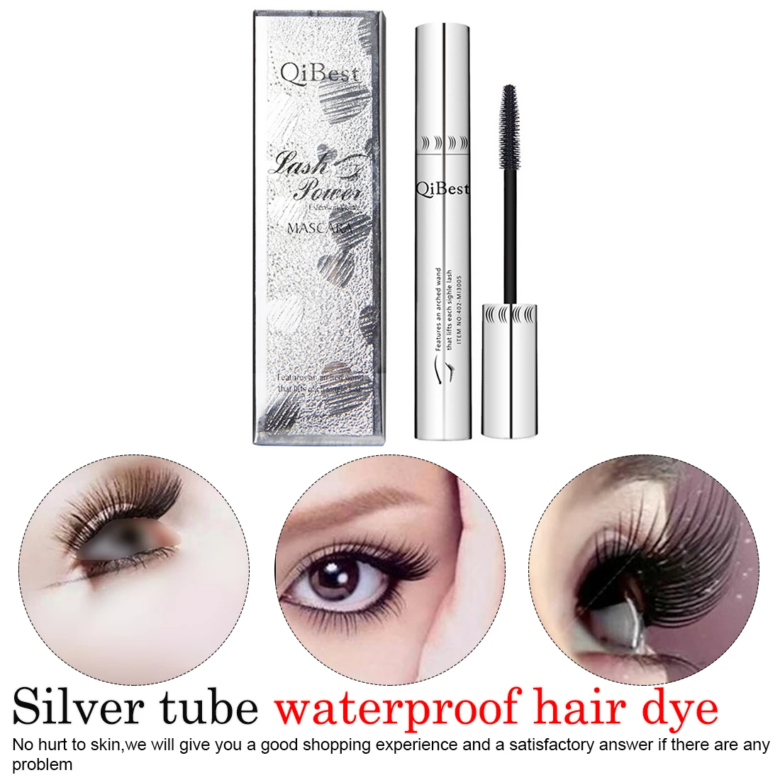

Aluminum tube 3D fiber waterproof black mascara lengthen eyelash fiber eyelash growth mascara eyelash curl eyelash
