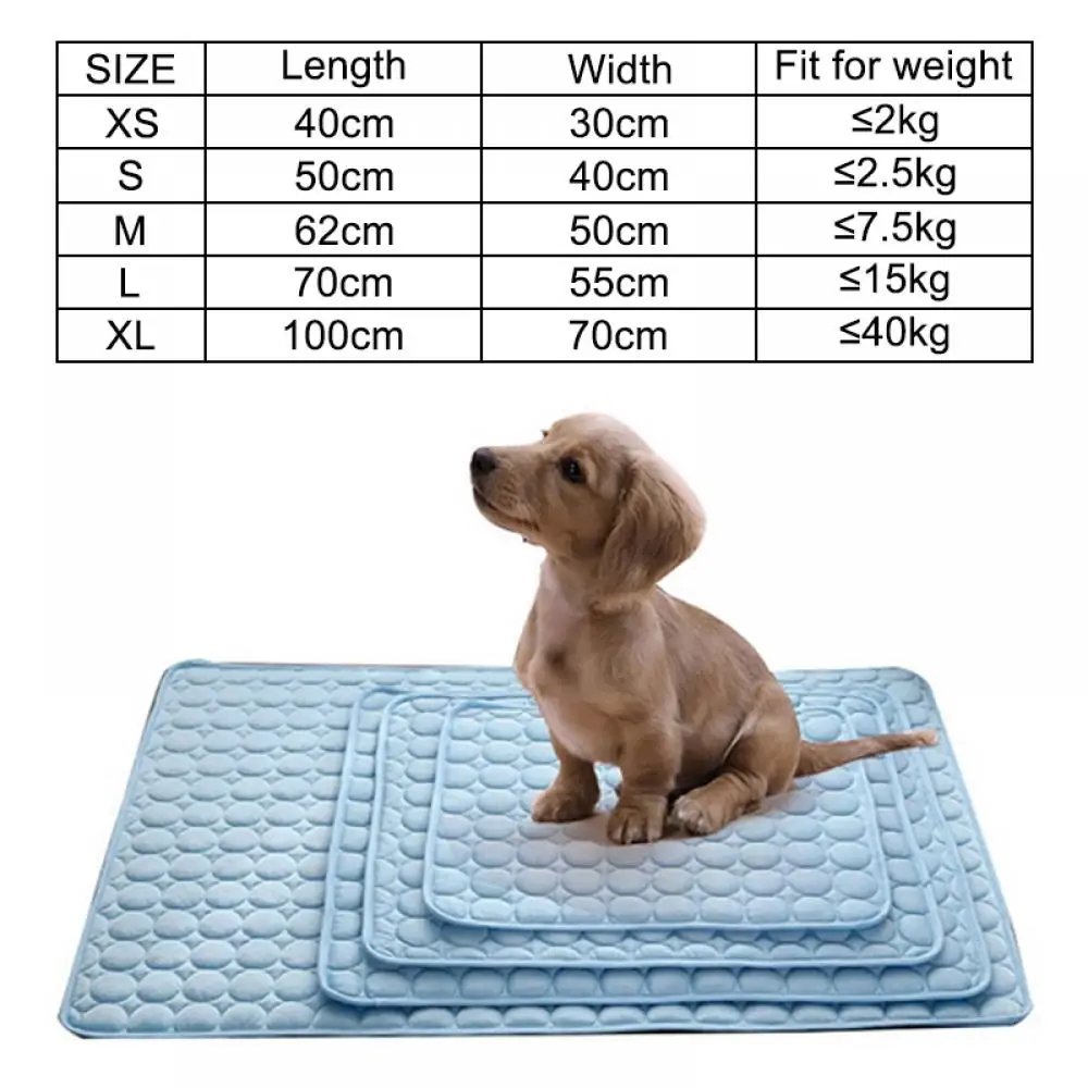 

Summer Cooling Pet Mat For Dogs Cat Blanket Sofa Breathable Mesh Cloth Mechanical Wash Pet Clean Bed For Small To Large Dog&Cat