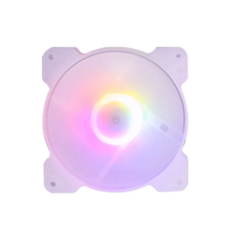 

Synchronous RGB Chassis Fan 12cm Desktop Computer Cooling Fan Colorful Color Changing Aurora Phantom Silent Fan
