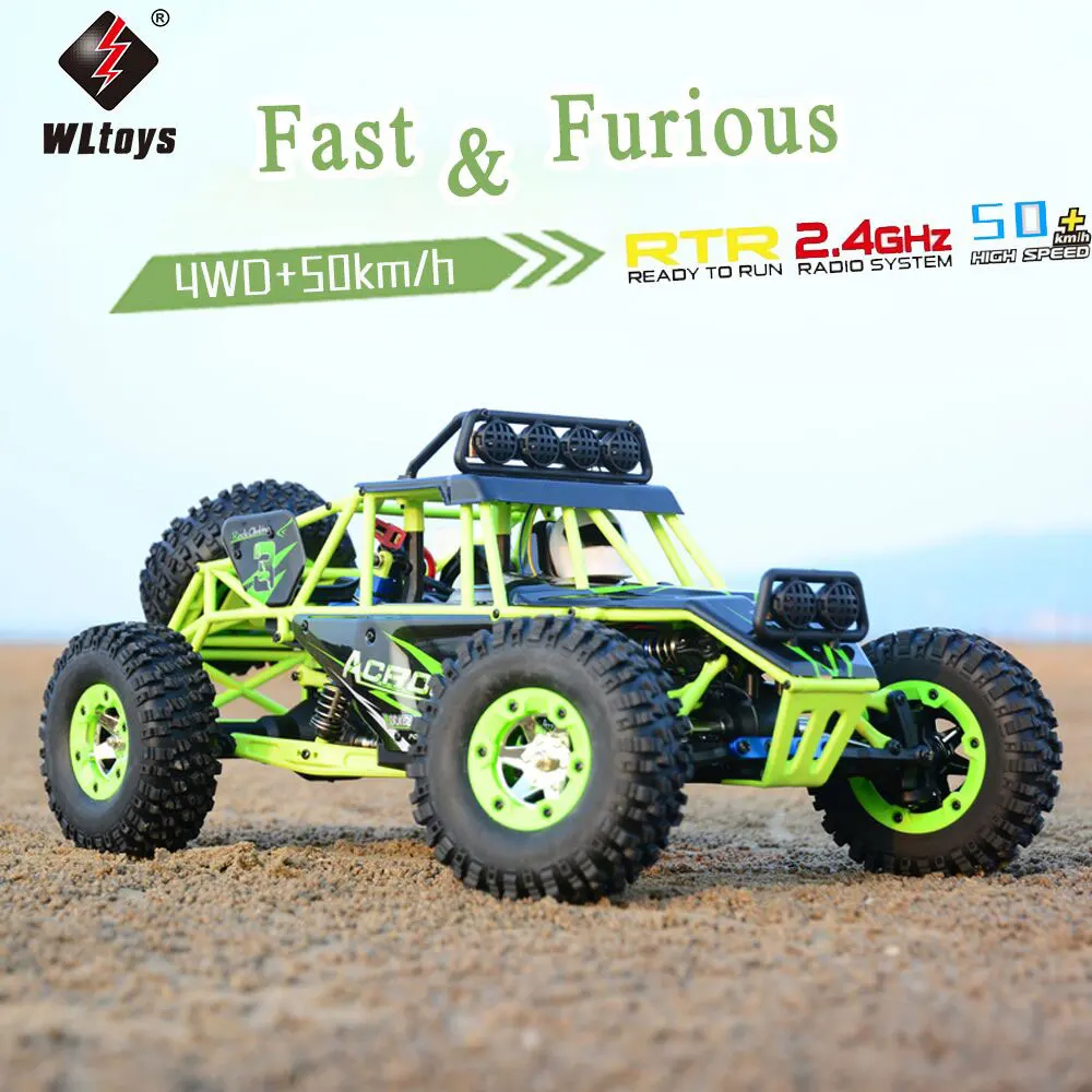 WLtoys 12428 1/12 RC Автомобиль 2,4G 4WD 50 км/ч высокоскоростные автомобили Monster Truck Радиоуправляемый Багги внедорожный Радиоуправляемый автомобиль электрические игрушки