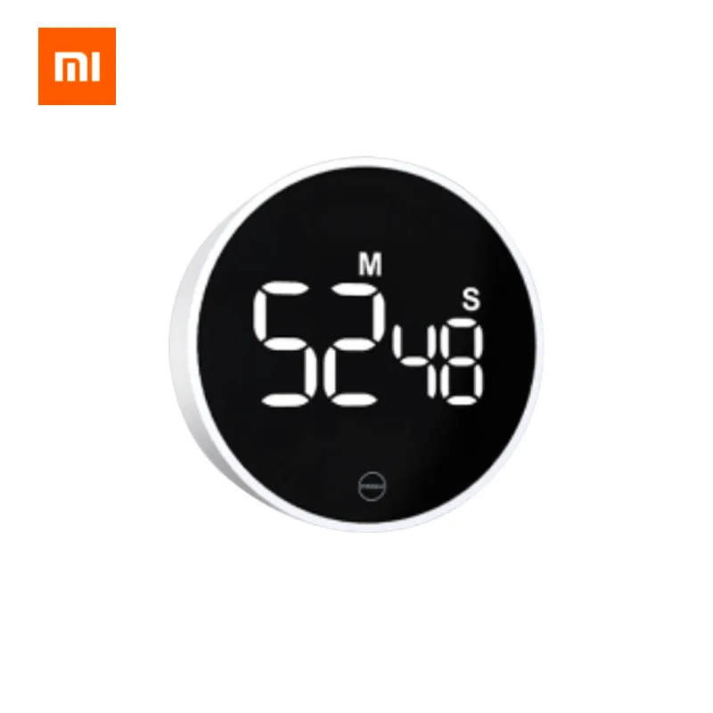 

Xiaomi Mijia MIIIW Timer Rotation Timing Adjustable Sound Brightness Magnetic On the Back LED Digital Display Stylish and Simple