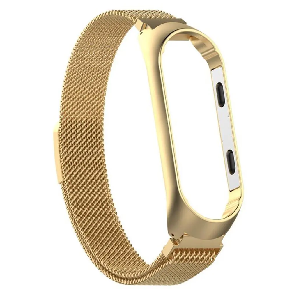 2 Металлический каркас умные наручные часы для Xiao mi Band 4/3 mi Band 4 умный Браслет ремешок смарт Кольцо 5 цветов - Цвет ремешка: 2