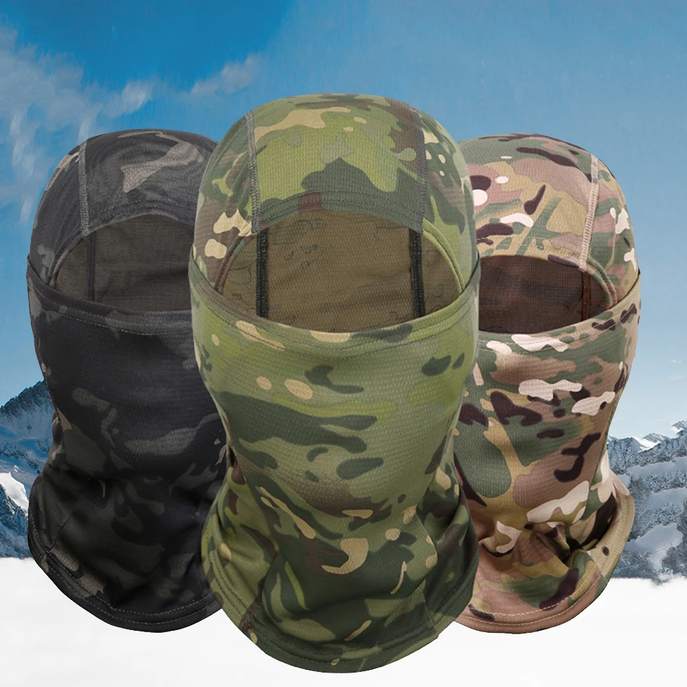 Камуфляжная велосипедная Балаклава маска на все лицо для езды велосипеде лыжах