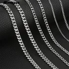 MAXMOON кубинский мужские ожерелье цепь золотая черный, серебристый цвет Цвет ожерелья из нержавеющей стали для мужчин, ювелирные изделия, 357911 мм