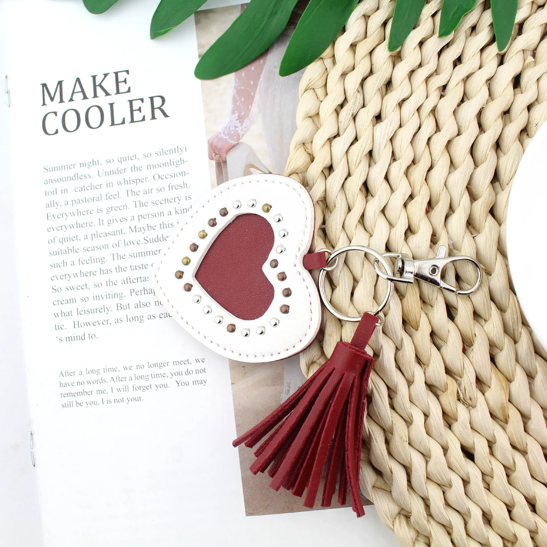 Новый стиль на День святого Валентина большое ожерельес сердцем брелок двойной