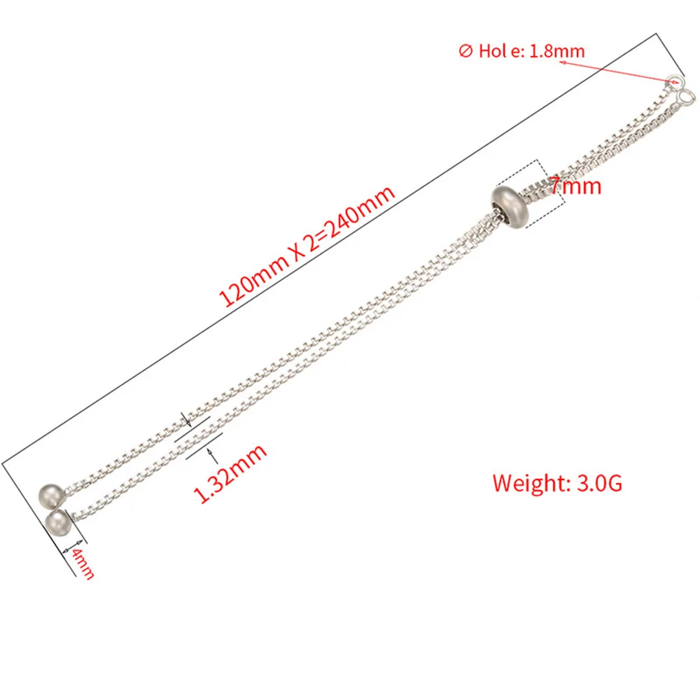 

Round Ball Pull Bracelet Adjustable Bracelet DIY Jewelry Making Bracelet Personality Simple Making Jewelry Bracelet