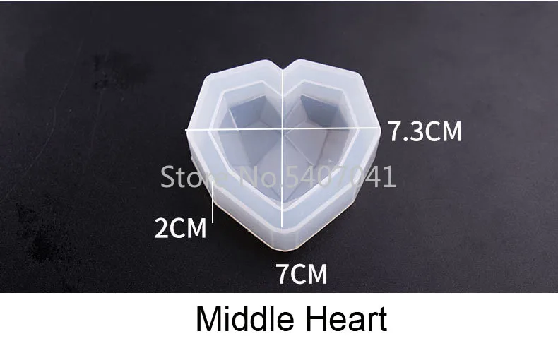 Новые алмазные Силиконовые Ювелирные изделия в форме сердца ручной работы