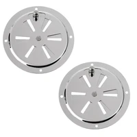 2 pcs marine air vent stainless steel 4inch%ef%bc%88100mm%ef%bc%89 butterfly boat round louvered vent with knob