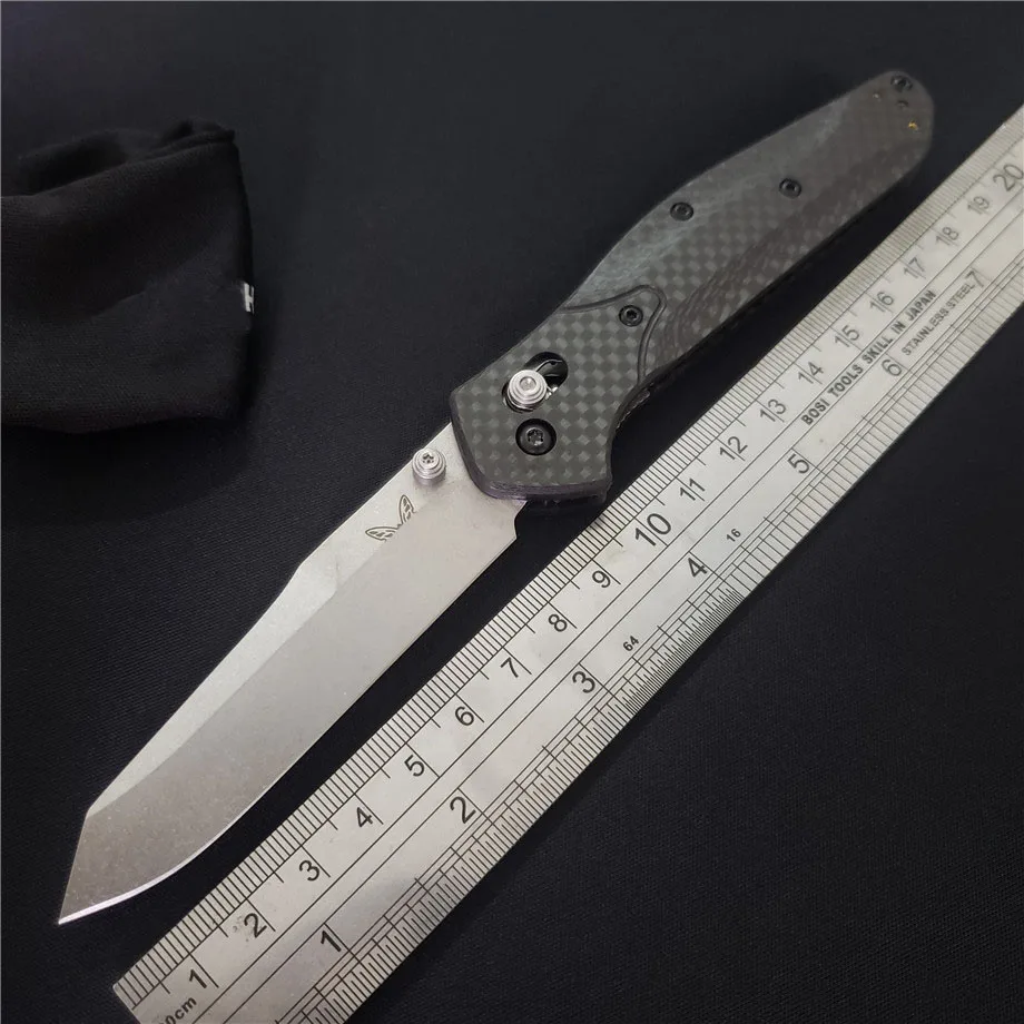 B940-CF Складные ножи Osborne-X для магазина Gryan S30v лезвие глинозема ручка Открытый тактический походный аварийный карманный нож утилита EDC инструменты - Цвет: B940-CF