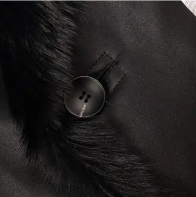 Женское двухстороннее меховое пальто yolanфеи зимнее шерстяное из натурального