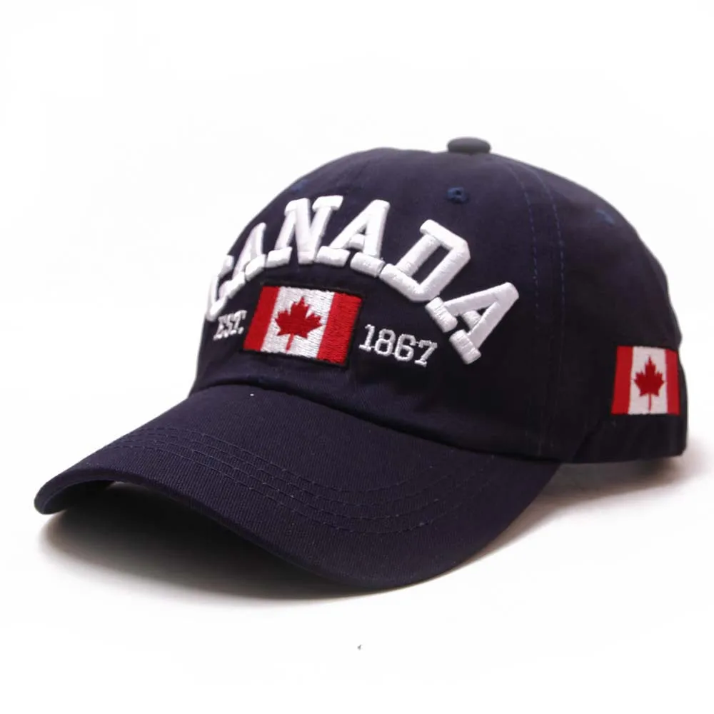 LA 2020 хлопок Gorras канадский бейсбольный Кепка Флаг Канады Snapback Регулируемая