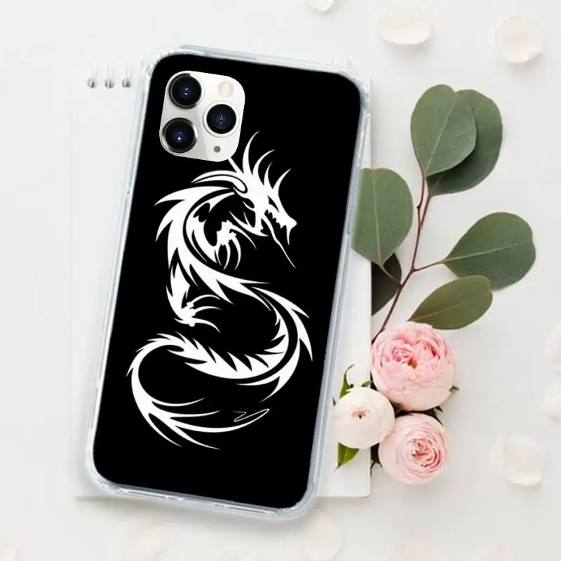 

Chinese dragon retro art animal painting Phone Case for iPhone 11 12 mini pro XS MAX 8 7 6 6S Plus X 5S SE 2020 XR Luxury funda