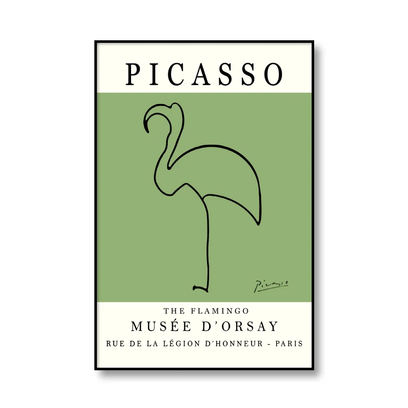 Абстрактная Картина на холсте Picasso Matisse с изображением фламинго лошади верблюда