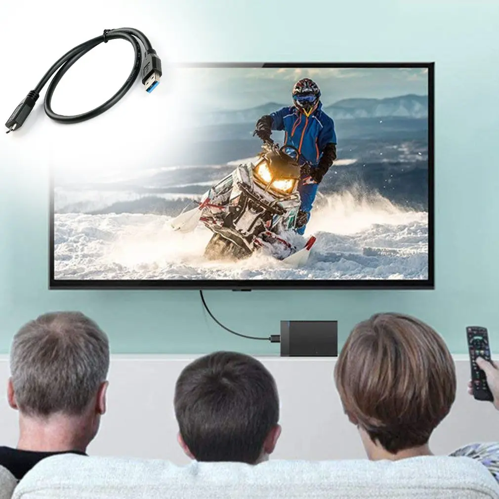 1 шт. высокоскоростной Micro USB3.0 кабель Тип A к B шнур для samsung S5 жесткий диск